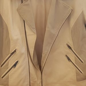 Off White Leather Jacket